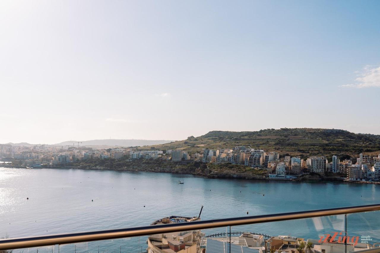 Ferienwohnung Insta Worthy Gorgeous Seaview Penthouse St. Paul's Bay Exterior foto